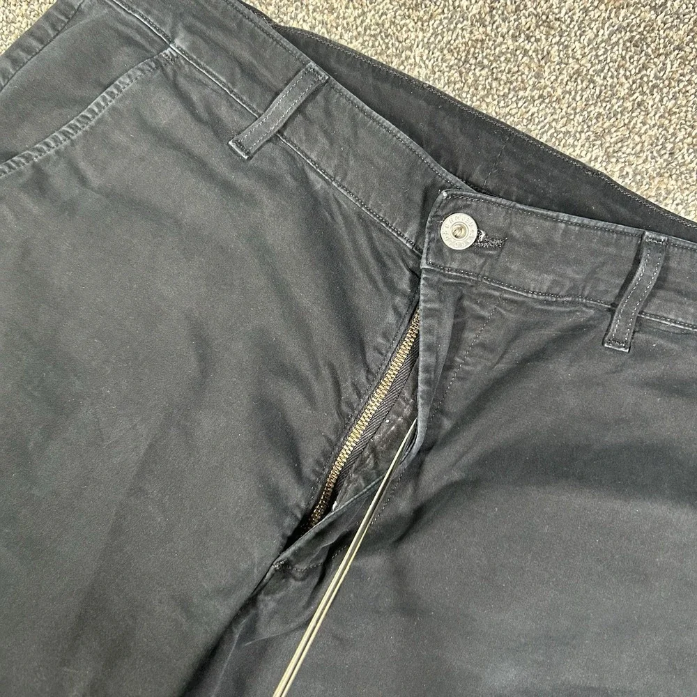 AG Adriano Goldschmied The Lux‎ Khaki Pants Men 34R Black Tailored Trouser